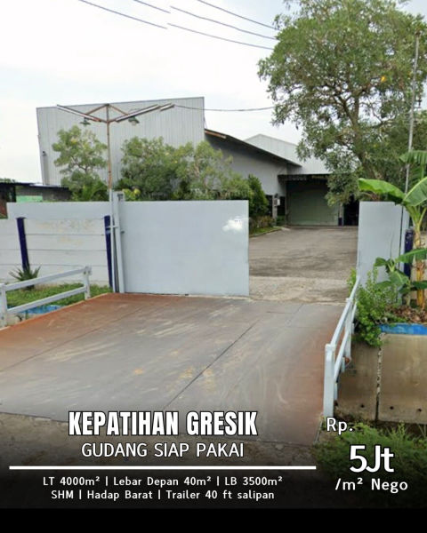 Dijual Gudang Jalan Kepatihan Industri